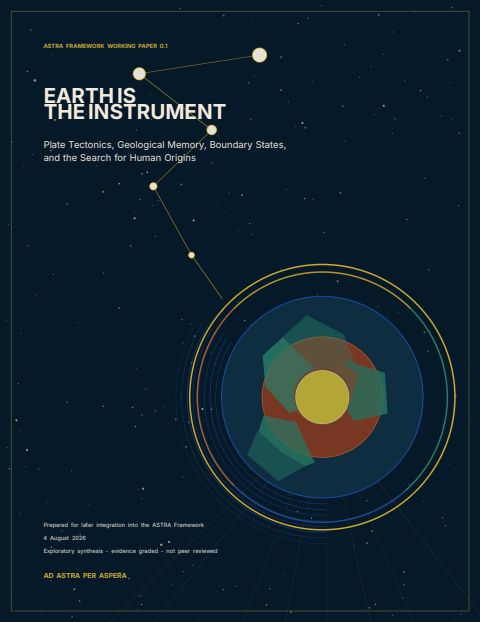 Dark blue cover showing a stylized cutaway Earth, orbital geometry, and the title Earth Is the Instrument